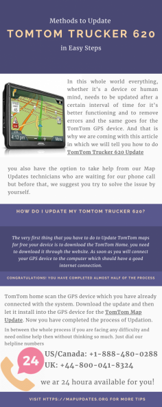 TomTom Trucker device is loved all over the world by the users due to its excellent features and functions. But sometimes due to some issues TomTom Trucker 620 Update is not done by the device . If you are looking to resolve this issue and cannot due to the minimal tech-savvy knowledge, Get in touch with our experts who will help you resolve the issue.

