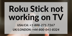 The complete guide in this article troubleshoot your Roku Stick Not Working on TV. Our experts also find the solution online with the best service. Contact our team toll-free helpline number at  USA/CA: +1-888-271-7267 and UK/London: +44-800-041-8324. We are available 24*7 hour to quickly resolve errors. Read more:- https://bit.ly/2YKeatS