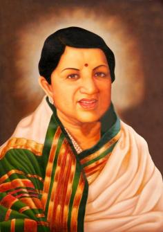 The Living Legend of Indian Music Lata Mageskar - Oil Painting On Canvas

Even before the Natya Shastra was composed, India had a fully developed system of music and dance. Music has traveled a long distance from then till now radio had an important part to play. Cinema too has popularized music to a large extent. Lata Mangeshkar, the living legend of the music world, has single handedly taken her art to the pinnacle. Born to Dinanath Mangeshkar, she started her singing career at a tender age. Many decades later, she is still going strong. She is the diva, all the singers idolize. Her image has been an inspiration to new comers, who accord her a divine status.

Visit for Produdt: https://www.exoticindiaart.com/product/paintings/living-legend-of-indian-music-OQ63/

Music: https://www.exoticindiaart.com/paintings/Hindu/music/

Hindu: https://www.exoticindiaart.com/paintings/Hindu/

Paintings: https://www.exoticindiaart.com/paintings/

#paintings #hindupaintings #music #oilpaintings #canvaspaintings #latamangeskarpainting #indianart #art
