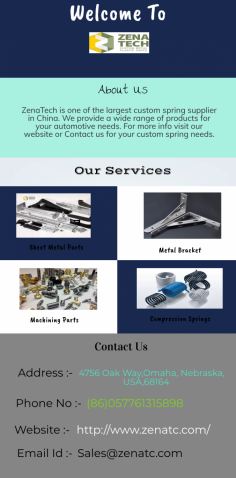 Need to buy sheet metal parts in Omaha, then don’t worry anymore. ZenaTech is one of the largest manufacturers of sheet metal parts in Omaha. We provide provide parts and components that match your unique requirements.


http://www.zenatc.com/sheet-metal-parts/