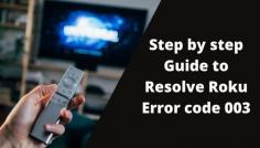 Roku error code 003 is the error that occurs when you update your software. This error usually occurs when you try to update the software on your Roku device. Roku usually requires an update on a regular basis because they are proposed to run the updated version of the software.
