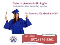 My Dreams Academy is a fully accredited high school offering a GED alternative and the high school diploma online in Texas, Florida. Our school is a top rated private high school for adult education in Texas. Get your high school diploma online from homeschool in Texas or Florida. Call (972) 876-9861 today and talk to our counselors.

http://mydreamsacademy.org/
