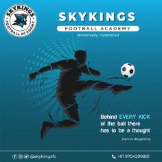 Best Football coaching centre in Hyderabad is Sky Kings Football academy located in Bowenpally. We believes in the ability of coaches in mending young talents.
The expansion and cultural influence of the British Empire allowed these rules of football to spread to areas of British influence outside the directly controlled Empire.