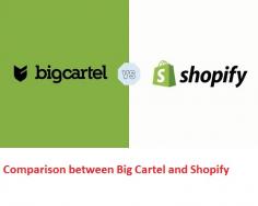 Shopify and Big Cartel allow users to create an online retail store with features, including marketing, shipping, billing, and CRM tools. 