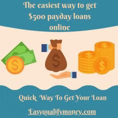 500 Dollar Payday Loans Online - Easy Qualify Money
Need 500 Dollar today? Apply for a $500 Payday loan online at EasyQualifyMoney & get fast cash today! Our $500 payday loan application is available 24x7.
VISIT NOW: https://easyqualifymoney.com/500-dollar-payday-loans-online.php