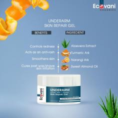 There are many home remedies to treat the rashes on the armpits. These rashes are mostly controlled using Aloe Vera gel or any other home cures like this. The better and ready-to-use way to control the redness is the Ecovani Underarm Gel for the underarm and intimate area. The gel is a well-balanced mix of Citrus Reticulata(Nimbu Ark), Tamala Ark, Aloe extracts, Turmeric, Sweet Almond Oil, Glycerine, Sorbitol, and Citric Acid. These ingredients are highly effective and yield extremely effective results. The intimate skin or the underarm skin feels soft and supple with the regular application of the Ecovani skin-soothing underarm gel.




link here
https://ecovaniorganics.com/shop/skin-care/underarm-skin-repair-gel/
