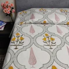 Buy best quality single bedsheets online at best prices with Jaipur Mela. We have an entire range of handmade single bedsheets online available with us. 