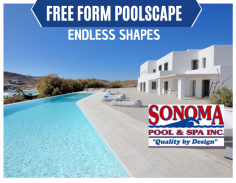 Create Unique Space for Your Backyard

Our builders design free-form pools that are naturalistic or irregular in style and shape can build to resemble a pond or lake. Ping us an email at info@SonomaPoolAndSpa.com for more details.