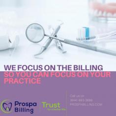 
If you are a dental practitioner, you may be suffering from outstanding payments and missed out claims. These may arise from improper coding, errors and mistakes committed during the billing process. Whatever be the reason, you can Outsource Dental Billing to the industry professionals like Prospa Billing who can overcome all obstacles and increase your revenue. 
https://prospabilling.com/oral-surgery/