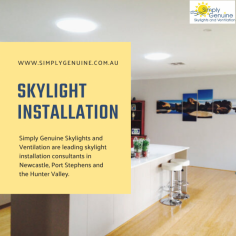 Simply Genuine, the best business skylight installers in Newcastle will provide you the best skylight and ventilation installation services in Newcastle, Australia. We are professional skylight installation specialists who deliver the best skylight & ventilation solutions for your home or business. Contact us at 
( 02 ) 4960 2399 or visit our website.