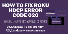 Learn how to fix Roku Error Code 020 on our website. For more information get in touch with our experts. Dial toll-free helpline numbers at USA/Canada: +1-888-271-7267 & UK/London: +44-800-041-8324. Read more:- https://bit.ly/2QUxODg