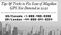 Magellan Map bags the top ratings among the list of GPS users because of its premier and streamlined features. But sometimes, you might face an issue where Magellan GPS not detected. Do you want to resolve the issue of Magellan GPS not detected by dialing Magellan Map Update toll-free number +1 888-480-0288. Our technicians are 24*7 available.