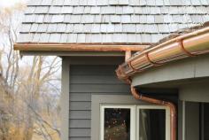 The residential gutters work to keep the rain away from your roof and defend your home's siding.