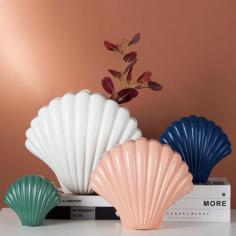 Buy seashell shape Opie Deco Ceramic Vase, best suited for both outdoor and indoor. Shop Now!