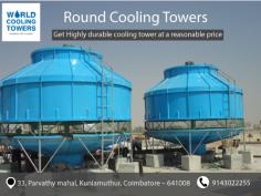 We are the leading FRP Cooling towers in India. We provide different types of FRP cooling tower in India located at Coimbatore.  For more queries, visit : https://worldcoolingtowers.com/cooling-tower-manufacturers-india/
 