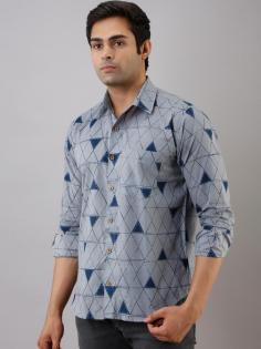 Choose from a wide range of Printed Shirts Online at Feranoid. Check out Pure Cotton Shirts for Mens, Casual Shirts Online & Casual Shirts Online with us.
