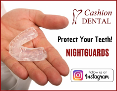Get Healthy Sleep Patterns with Mouthguard

If you are experiencing symptoms from clenching or grinding your teeth at night, our experts highly recommend a custom-made nightguards to prevent any damage and comfortably fit in your mouth. Ping us an email at info@cashiondental.com for more details.