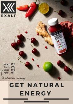 Are you looking for the best ways to boost your energy and stay active throughout the day? Then EXALT is the best destination. We offer you super cold-pressed natural energy drinks at the best prices. It provides you with the perfect balance of everything your body needs. To know more or want to buy, Visit our website!