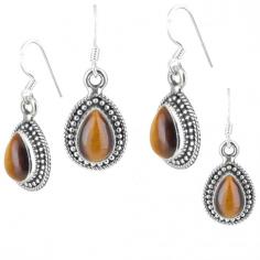 Tiger-Eye Studded Sterling Silver Drop Shaped Earrings

A beautiful collection of Indian traditional Earring made of Sterling Silver and a stone Tiger Eye. A stone of protection, Tiger's Eye may also bring good luck to the wearer. It has the power to focus the mind, promoting mental clarity, assisting us to resolve problems objectively and unclouded by emotions. Particularly useful for healing psychosomatic illnesses, dispelling fear and anxiety. These drop-shaped Earrings bring beauty to their presence. This magnificent Earring brings prosperity and luck. This beautiful Earring is very lightweight in nature.

Sterling Silver Earrings: https://www.exoticindiaart.com/product/jewelry/tiger-eye-studded-sterling-silver-drop-shapped-earrings-LCJ48/

Earrings: https://www.exoticindiaart.com/jewelry/earrings/

Sterling Silver: https://www.exoticindiaart.com/jewelry/sterlingsilver/

Jewelry: https://www.exoticindiaart.com/jewelry/

#jewelry #sterlingsilver #earrings #tigereyestone #dropshappedearrings #fashion #womenswear
