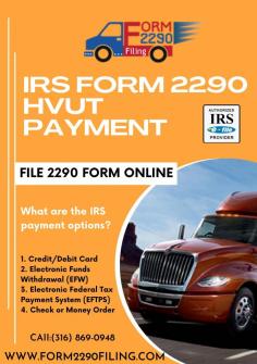 Are you waiting to pay your form 2290 E-file tax payment online? Then, you can pay through form2290filing.com with easy steps and secure service. call:(316) 869-0948