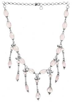 Faceted Rose Quartz Chandelier Sterling Silver Necklace

A rose quartz necklace is a bliss to your collection of jewels, carved here in its most elegant style as that of a chandelier which fills the entire neck space with elegant beauty. This combination of rose quartz and sterling silver is a soothing view for the eyes. The sterling silver balls and flower patterns in-between rose quartz beads balance with the color combination and differentiate each stone from the other. The light pink hue of this rose quartz necklace is graceful wear with any of the Indian attires.

Chandelier Necklace: https://www.exoticindiaart.com/product/jewelry/faceted-rose-quartz-chandelier-necklace-LAQ78/

Necklaces: https://www.exoticindiaart.com/jewelry/hindu/necklaces/

Jewelry: https://www.exoticindiaart.com/jewelry/

#jewelry #necklace #sterlingsilver #chandeliernecklace #rosequartz #fashion #womenswear
