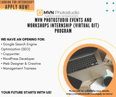 Are you looking for internships?
Searching for Virtual OJT?
Apply now!

We have an opening for :    
-Google Search Engine Optimization (SEO)
-Copywriter
-WordPress Developer
-Web Designer
-Creative Management Trainees

YOUR FUTURE STARTS WITH US!

Please visit our website for more details: 
https://mvnphotostudio.com/apply-as-intern/