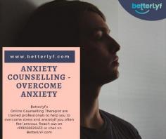Anxiety disorder is a kind of mental disorder that is experienced in terms of persistent, constant and intrusive worry. Know here, how counselling can help you to deal with anxiety disorder or anxiety attacks. If you often feel anxious, reach out and chat on bettelyf.com

Your anxiety constantly challenges you to perform even your day to day tasks with ease. Challenge it back. You can overcome your anxiety. You can reframe your core beliefs to create healthier and more positive ones for yourself. 
