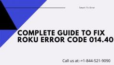 Roku is among the best online media players who are providing streaming content through various platforms. But although the device is great, there are sometimes users who may face some issues in the device. One of the common errors is the Roku Error code 014.40. There are various reasons why you must have been facing this error. Most people won’t have any idea what is going on with their devices. To fix this issue you have to follow our steps or call our experts at +1-844-521-9090 