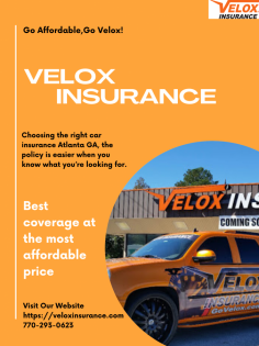 Are you looking for the most reliable auto insurance in South Carolina? Then you must go with Velox insurance which is one of the best auto insurance companies in Georgia. We are known for being the best or affordable service provider in Georgia. To know more about our services, please visit our official website or call us at 7702930623.