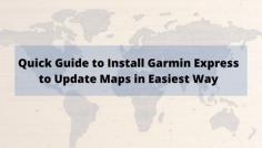 Garmin Express is an application that has been designed for managing the Garmin devices. It is used to update the Garmin device quickly. But sometimes when you are trying to install Garmin Express, you can face difficulty sometimes. You might not be as tech-savvy and you might need help installing the software. Visit the given below link and follow all steps to install Garmin Express. 
