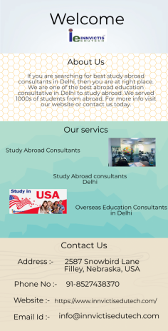 Overseas Education Consultants in Delhi


Are you planning to study abroad for higher education, then don’t worry anymore. Investors Edutech is one of the top overseas education consultants in Delhi. We provide guidance for higher studies in Australia, UK, Canada and many other countries.For more info visit our website or contact us today. 


https://www.innvictisedutech.com/