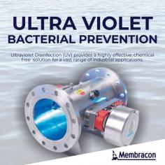 Ultraviolet water purification is the most efficient way of cleaning bacteria from the water. This process is a well-proven & chemical-free solution for a vast range of industrial applications. Contact our experts today for free advice on the latest water treatment technology.