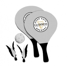 Buy paddle set online for beach games. You can play either Pickleball, Badminton or both with this Two-in-One Combination Set. The set includes 2 Paddles, 2 Birdies and a Pickleball. For more visit our websites.