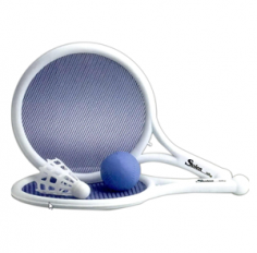 Best shop for mesh paddles online at best prices. Mesh Paddles are great for summer camps, hotels, resorts, the backyard, corporate events and giveaways. Ball & Birdie Game includes 2 Mesh Paddles with White Handles, Blue Net, Blue Ball and one White Shuttlecock.