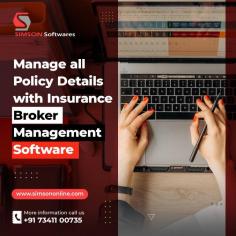Now change the way of your work because Simson Softwares Private Limited develops software according to your requirement to manage data for your Insurance/Reinsurance broking firms. Our software is developed by our expert team and helps to track and manage all policy details. If you want to know more about our insurance broker management software, then you can contact us anytime.