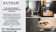 Are you looking for a home renovations or home extensions expert in Melbourne? 
Xaygun Architectural Interiors Renovations team in Melbourne can help you for home improvements. Visit Us https://xaygun.com.au/
