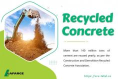 Recycled concrete is a substantial total fabricated utilizing prior concrete from annihilated designs, walkways and streets. Recycled concrete is being used as an option in contrast to sending utilized, non-biodegradable cement to landfills.

https://eco-label.ca/how-we-make-concrete-greener/