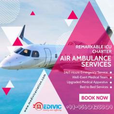 Medivic Aviation prefers the most dependable emergency Air Ambulance Service in Patna to immediate transportation the emergency patient wherever you want. We provide exceptional medical care and complete bed-to-bed service with a high level of intensive care by acknowledged MD doctors and well-trained medical panels who give effective medical support during the moving time.

Website: https://www.medivicaviation.com/air-ambulance-charges-patna-to-delhi/