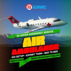 Medivic Aviation Air Ambulance Services in Patna prefers accredited medical team and paramedical technicians, skilled MD doctors, highly qualified nurses, and other personnel inside the charter aircraft for safe and speedy patient transportation where you selected hospital. Our main motto is a safely transferred any critical patient where you want.

Website: https://www.medivicaviation.com/air-ambulance-charges-patna-to-delhi/