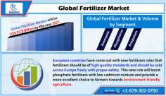 According to Renub Research, Global Fertilizers Market is Forecasted to be more than USD 93.9 Billion by the end of year 2027.

Follow the Link: https://www.renub.com/global-fertilizer-market-nd.php