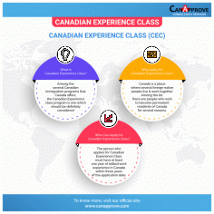 Canadian Experience Class

Canada Experience Class is a type of immigration program which allows Canada’s skilled worker to become permanent residents.
Read More>>https://www.canapprove.com/canadian-experience-class-cec/

