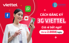 Hướng dẫn cách đăng ký 3G Viettel