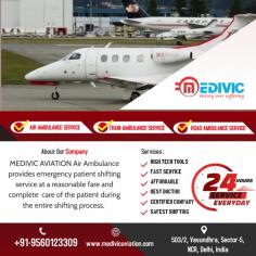 We must be aware of the fact that how important to have medical gadgets arrangement during patient transport. We at Medivic Air Ambulance Service in Delhi are one of the most modern ways for providing curative repatriation service with superior pre-hospital care and attentiveness. We are 24/7 hours available for safe and swift patient relocation where you want.

Website: https://www.medivicaviation.com/