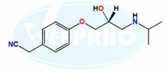 Atenolol EP Impurity H,
Catalogue No. - VL500012,
CAS No. - 29277-73-4,
Molecular Formula - C14H20N2O2,
Molecular Weight - 248.32,
IUPAC Name - 2-[4-[(2RS)-2-hydroxy-3-[(1-methylethyl)amino]propoxy]phenyl]acetonitrile.