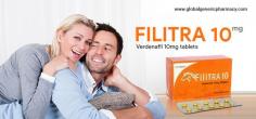 Filitra 10
The pill Filitra miniatured by Fortune HealthCare Ltd. is composed out of Vardenafil. This medication can help an impotent man for attaining a perfect penile erection without any worries of repeated penile failure. The super active component in this pill does the job by helping in boosting up erectile energy. The active component in this medicine does the job by simply boosting up the flow of blood and lowering arterial failure as a whole in the penile. The medicine works only when consumed in presence of complete sexual arousal.

https://globalgenericpharmacy.com/filitra