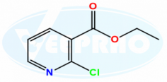 Flunixin EP Impurity C
Catalogue No. - VL4310002
CAS No. - 1452-94-4
Molecular Formula  - C8H8ClNO2
Molecular Weight - 185.61
IUPAC Name	- Ethyl 2-chloronicotinate
Synonyms - Flunixin Related Compound C
