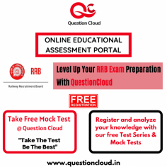 Question Cloud – India's Largest Online Educational Assessment Portal – offers free mock test series on Upcoming RRB exams 2022 with the availability of a greater number of questions under the separate subjects; these questions are prepared by the most experienced faculty in the respective fields. In addition, once you submit the exam, the assessment result will be displayed immediately. This immediate result assists you in analyzing the topic where you are still stuck in your preparations.
Railway Recruitment Boards hold recruitment exams for a variety of technical and non-technical positions. Railway Recruitment Boards is regarded as one of the most anticipated and competitive exams held each year. The RRB Exams recruitment was set to begin in July 2021. However, the recruitment exam was postponed due to the COVID 19 pandemic.
RRB Notification 2022:
The RRB recruitment 2022 notification for vacancies in various zones has yet to be released. The application process will begin in March, with the publication of a notification on the RRB's official website. The RRB notification will include information about the exam schedule and the number of vacancies available in each railway zone.
Until then, candidates who aspire to get a job under RRB, should hold their horses and prepare for their exams stronger than ever. Also, assessing their preparations is mandatory for the self-evaluation on the knowledge, Questioncloud offers a candidate a test series on RRB exams, which would be easier for one to get the assessments done. Visit us: https://questioncloud.in/app/allexam
