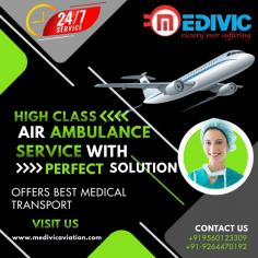 Medivic Aviation Air Ambulance Service in Delhi provides all types of air ambulance services to move emergency patients all over the states of India even abroad. We render skilled MD doctors, a well-trained medical team, paramedical staff, technicians, and male/female nurses for proper medical treatment during the shifting time.

Website: https://www.medivicaviation.com/