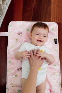 Designed to fit perfectly in your nappy or Baby Changing Mat, our exceptionally comfy and compact change mat is filled with a thick and soft knitted fabric creating a soft barrier for those hard surfaces and is finished with our high quality waterproof coating.
