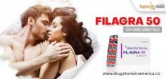 The medicine Filagra 50 is a super effective sensual solution for treating Erectile Dysfunction (ED) in men. Sexual failures like condition make it extremely difficult for a couple to enjoy peak level of satisfaction. 
https://drugstoresinamerica.co/filagra-50